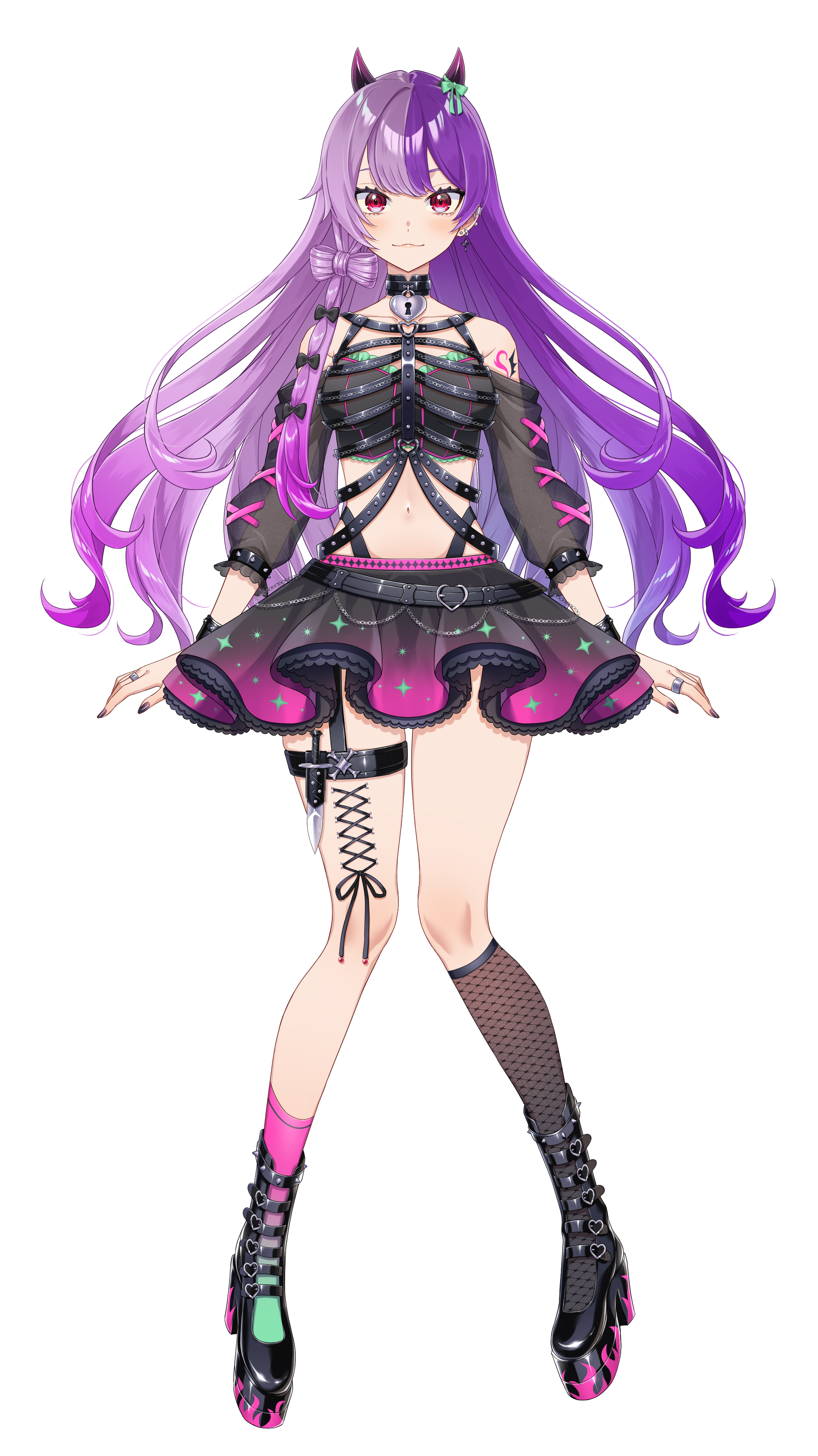 來叶くゅうの立ち絵